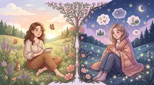 INFP-A vs INFP-T 성격 차이와 연애, 멘탈 관리 대표 이미지